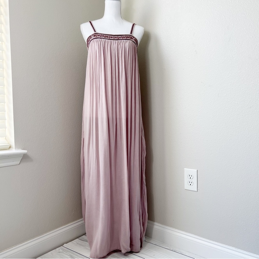 Chelsea & Violet Women’s Square Neck Spaghetti Strap Boho Maxi Dress Size XS